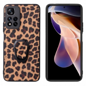 Kryt Xiaomi Redmi Note 11 Pro Plus 5G Podpora Prsteňa V Štýle Leoparda