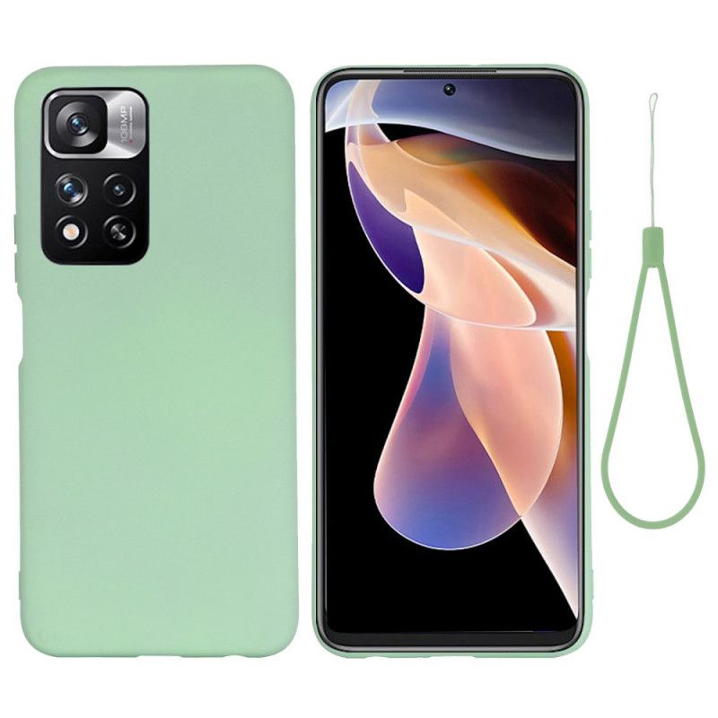 Kryt Xiaomi Redmi Note 11 Pro Plus 5G Tekutý Silikón So Šnúrkou