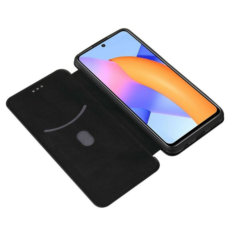 Flipové Puzdro Honor 10X Lite Kožené Puzdro Uhlíkové Vlákno