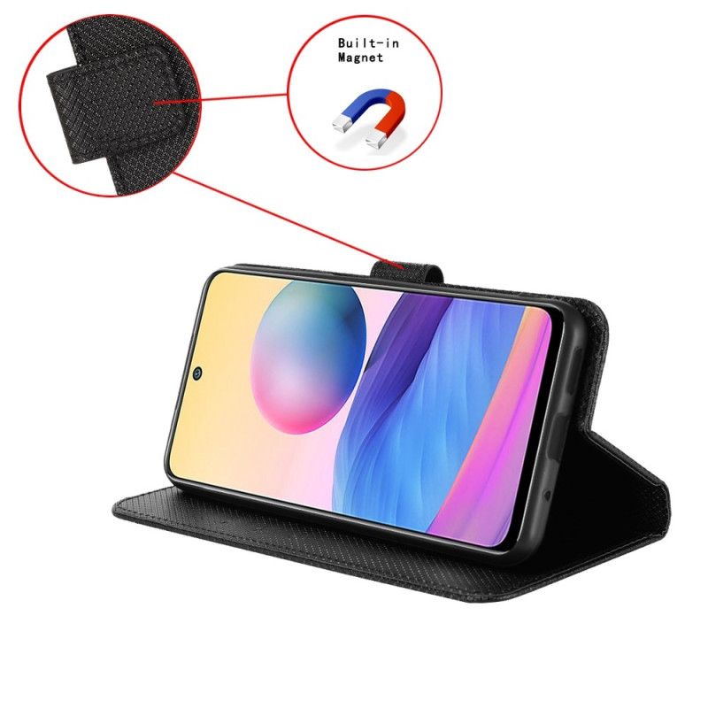 Kožené Puzdro Samsung Galaxy Z Fold 4 Diamantový Remienok