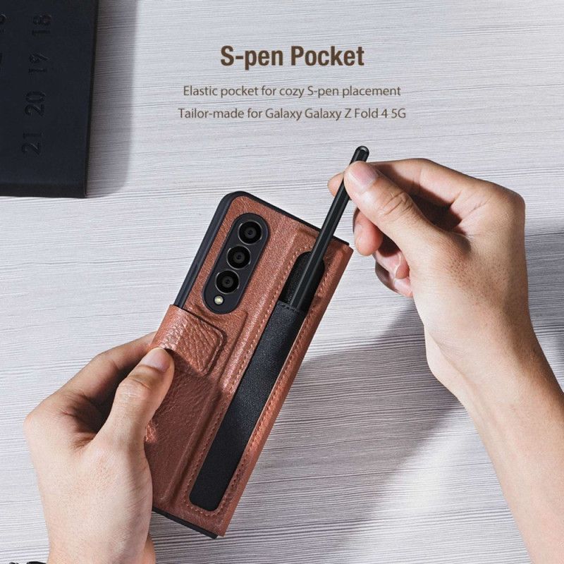 Kožené Puzdro Samsung Galaxy Z Fold 4 Nillkin Umelá Koža