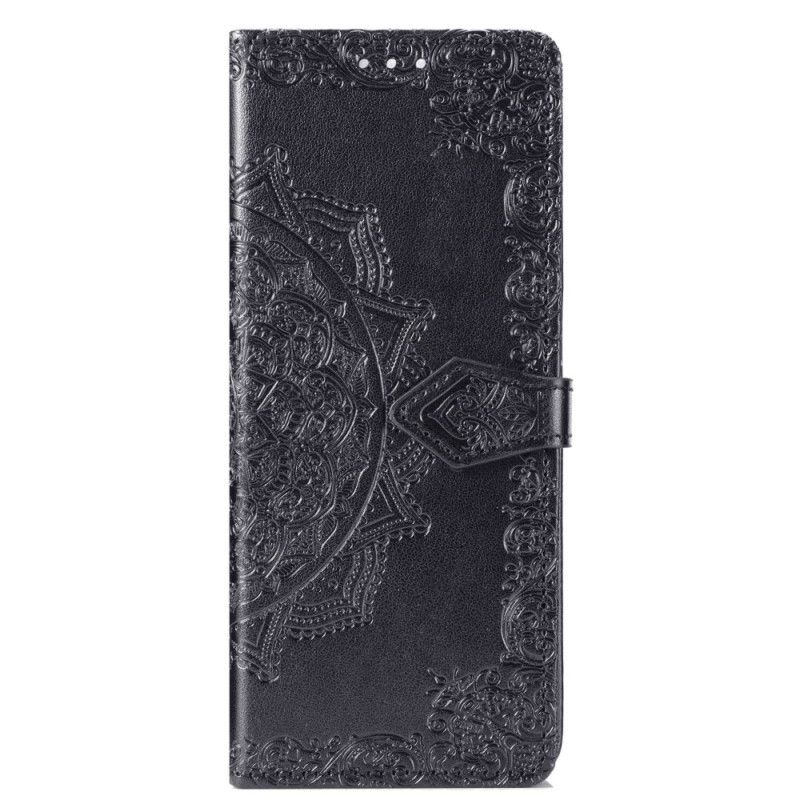 Kožené Puzdro Samsung Galaxy Z Fold 4 Stredoveká Strappy Mandala