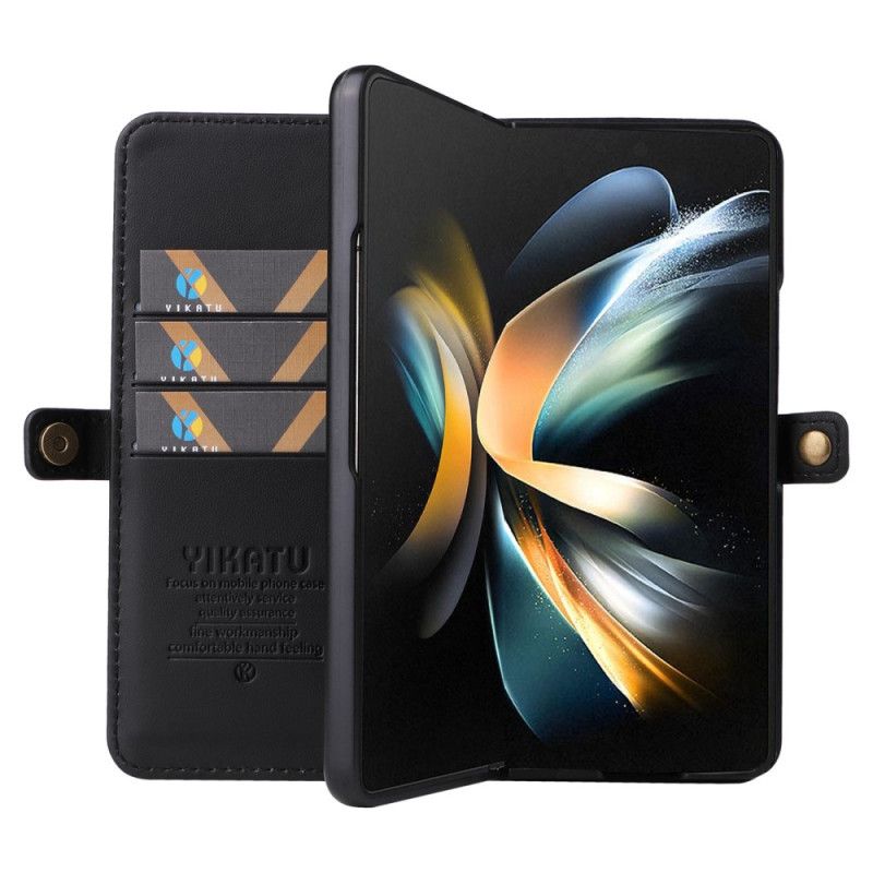 Kožené Puzdro Samsung Galaxy Z Fold 4 Yikatu Yk-001