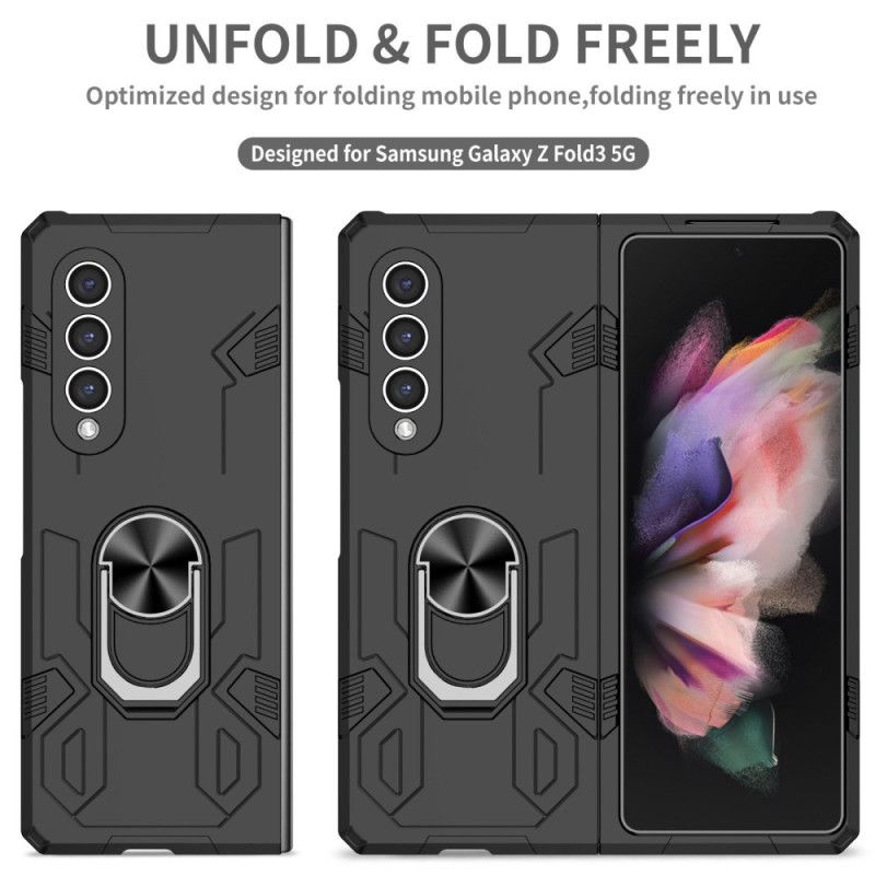 Kryt Samsung Galaxy Z Fold 4 Dvojmateriálový A Rotačný Krúžok