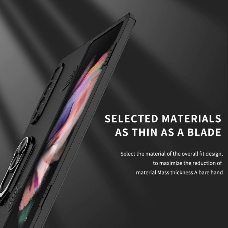 Kryt Samsung Galaxy Z Fold 4 Dvojmateriálový A Rotačný Krúžok