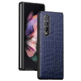 Kryt Samsung Galaxy Z Fold 4 Klasický Krokodíl