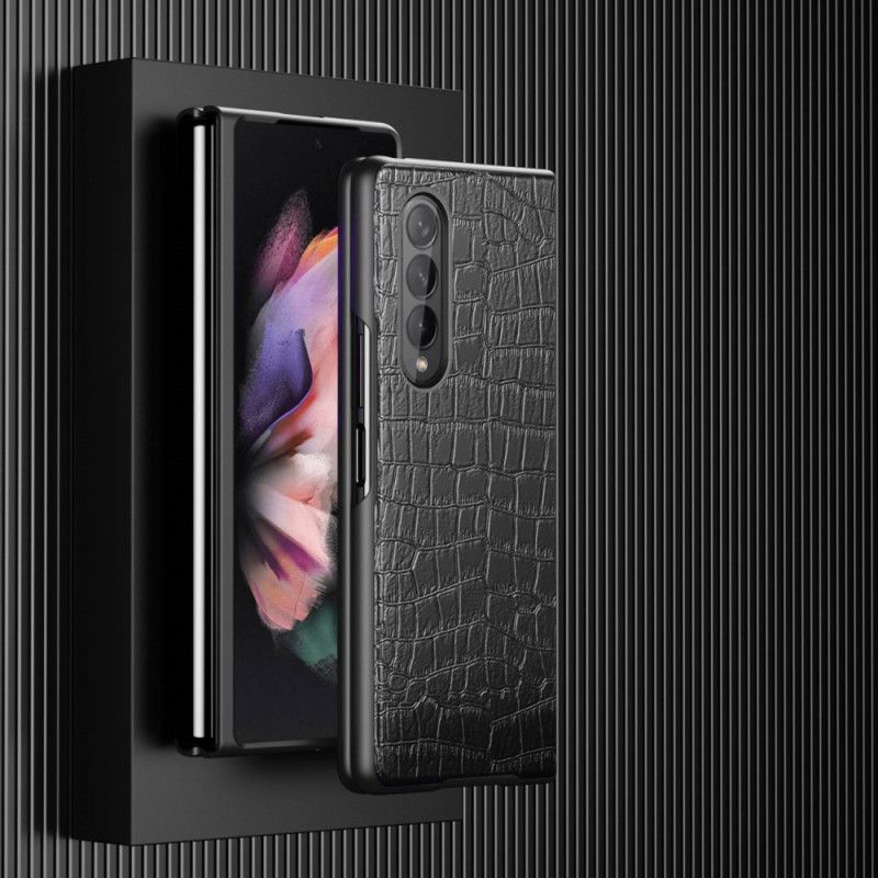 Kryt Samsung Galaxy Z Fold 4 Klasický Krokodíl