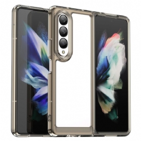 Kryt Samsung Galaxy Z Fold 4 Priehľadné Farebné Okraje