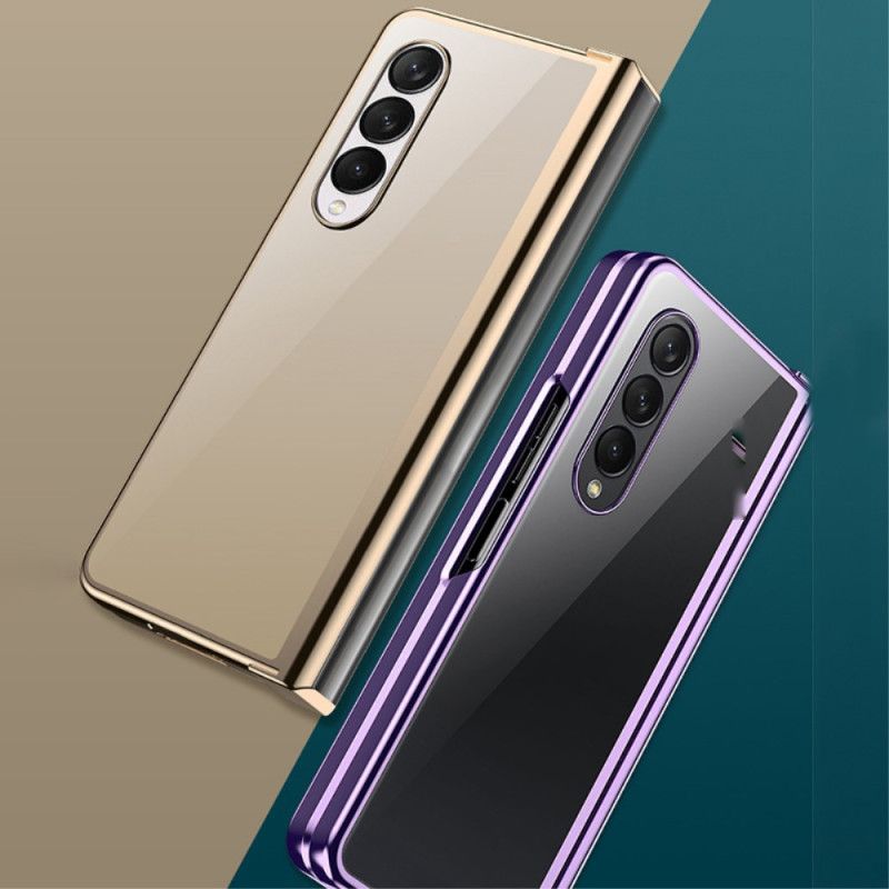 Kryt Samsung Galaxy Z Fold 4 Priehľadný Kovový Záves