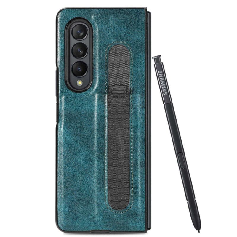 Kryt Samsung Galaxy Z Fold 4 Stylus Z Umelej Kože