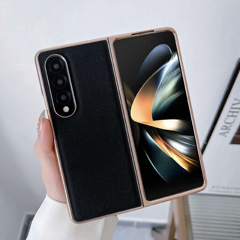 Kryt Samsung Galaxy Z Fold 4 Umelá Teľacia Koža