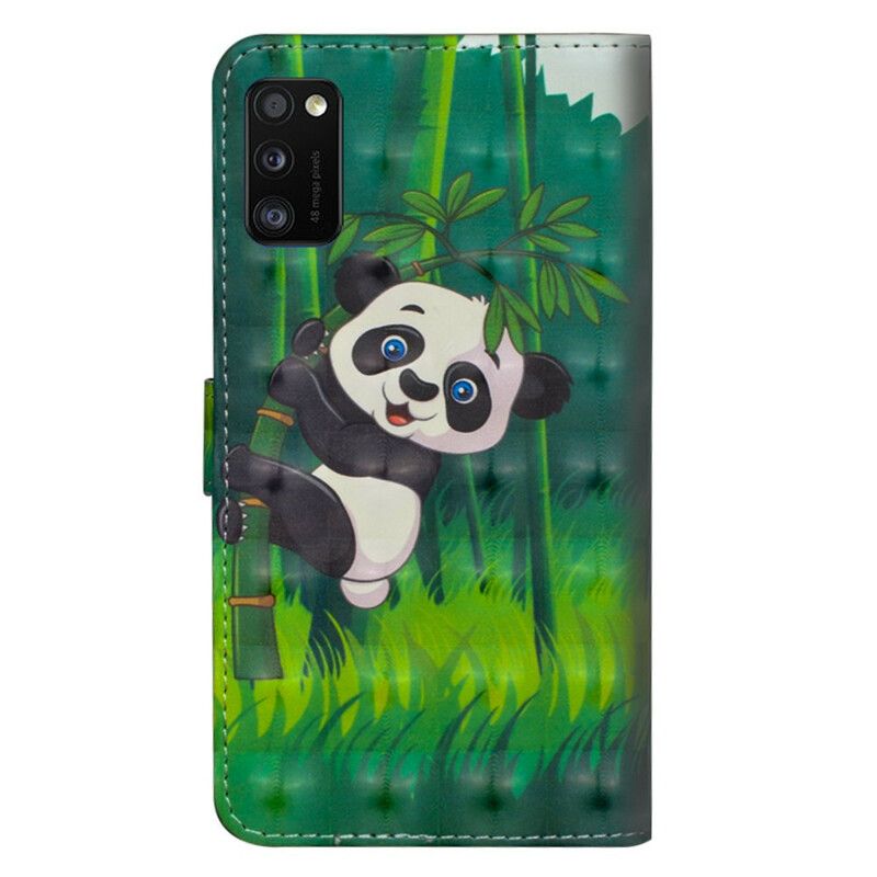 Flipové Puzdro Samsung Galaxy A41 Panda A Bambus