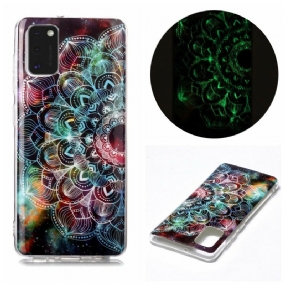 Kryt Samsung Galaxy A41 Fluorescenčná Kvetinová Séria