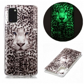 Kryt Samsung Galaxy A41 Leopard Fluorescenčný