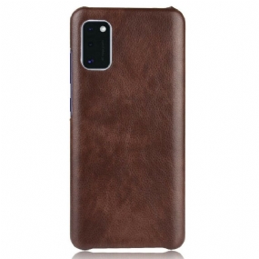 Kryt Samsung Galaxy A41 Litchi Performance Leather Effect