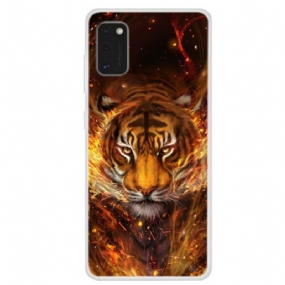 Kryt Samsung Galaxy A41 Ohnivý Tiger