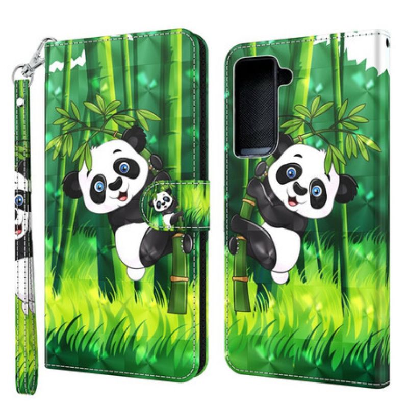 Flipové Puzdro Samsung Galaxy S21 5G Panda A Bambus