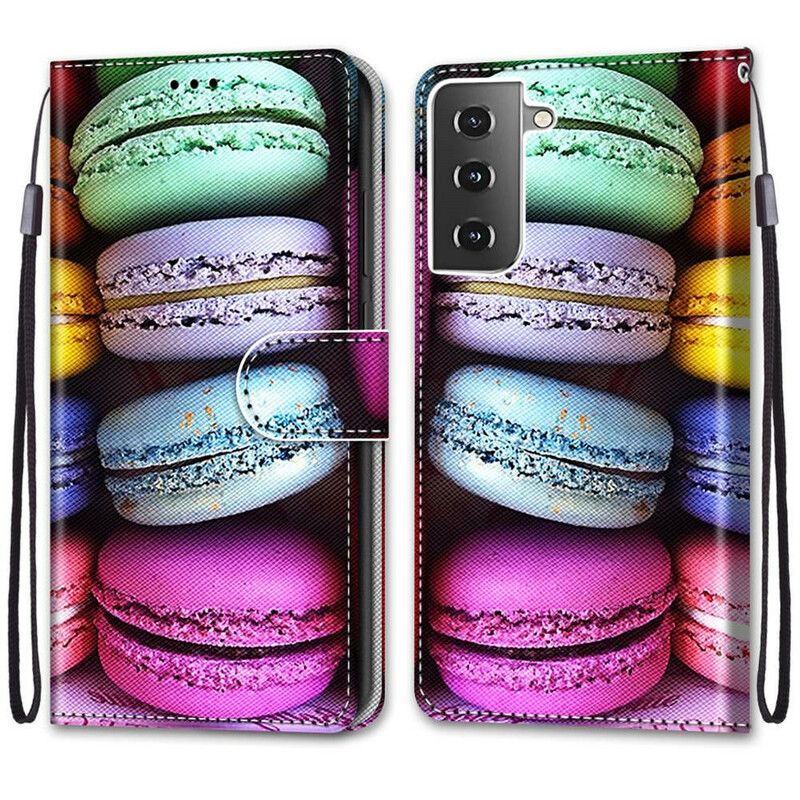 Kožené Puzdro Samsung Galaxy S21 5G Makaróny