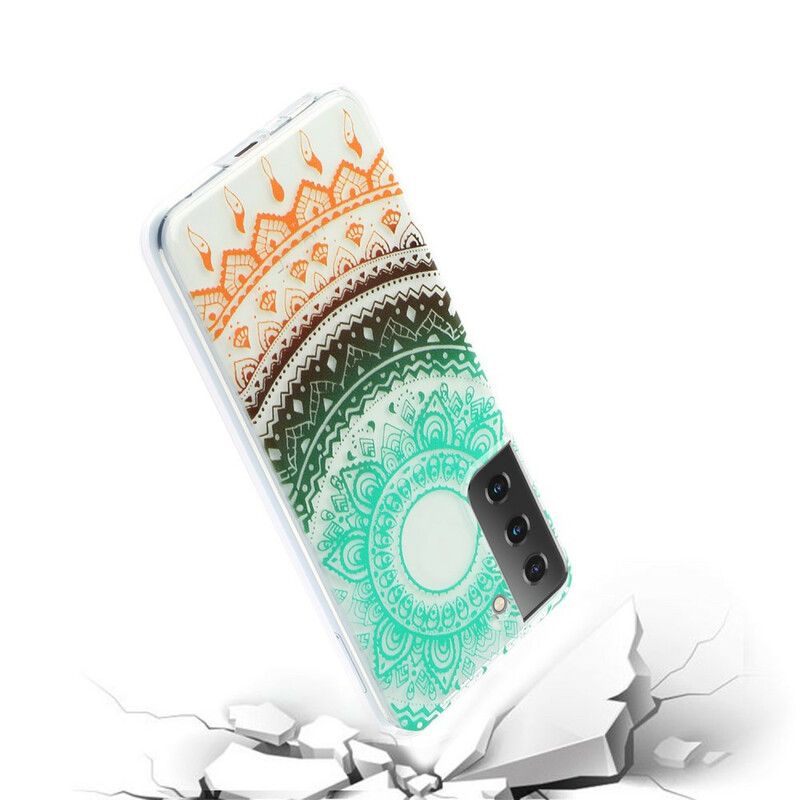 Kryt Samsung Galaxy S21 5G Bezšvová Kvetinová Mandala