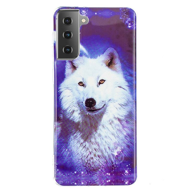 Kryt Samsung Galaxy S21 5G Fluorescenčná Séria Wolf