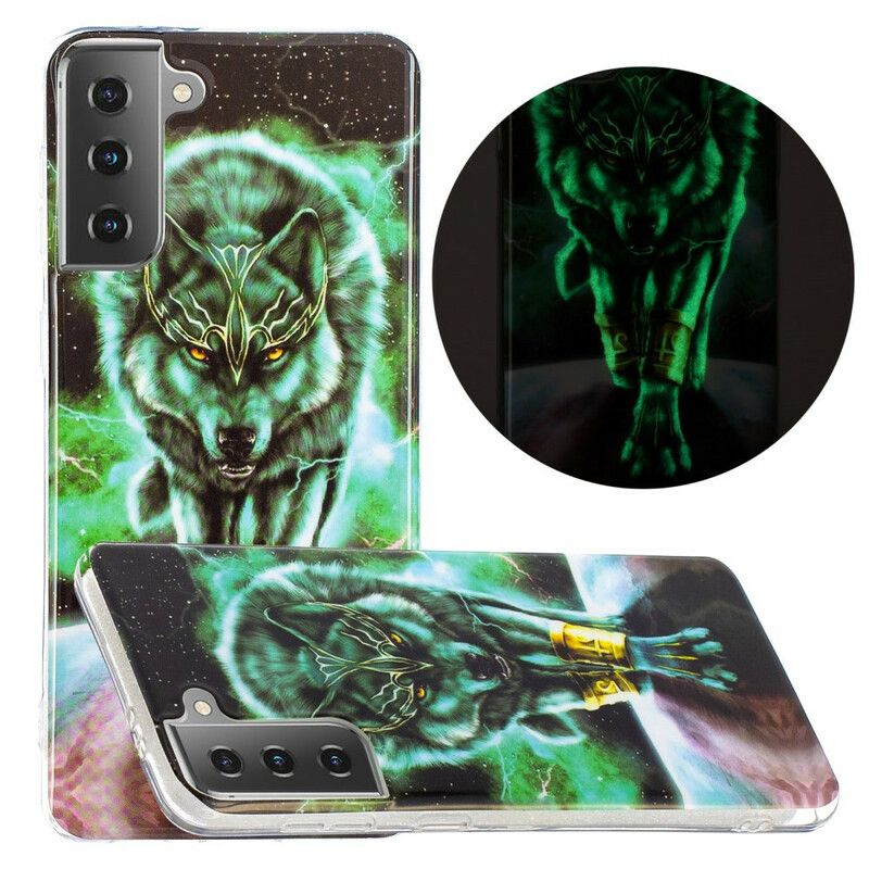 Kryt Samsung Galaxy S21 5G Fluorescenčná Séria Wolf