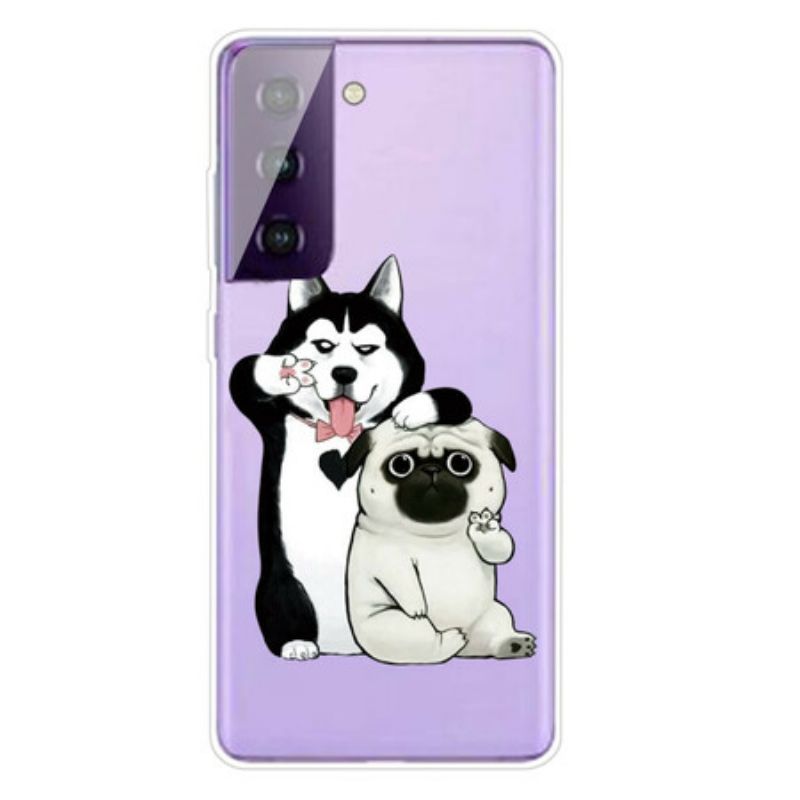 Kryt Samsung Galaxy S21 5G Funny Dogs