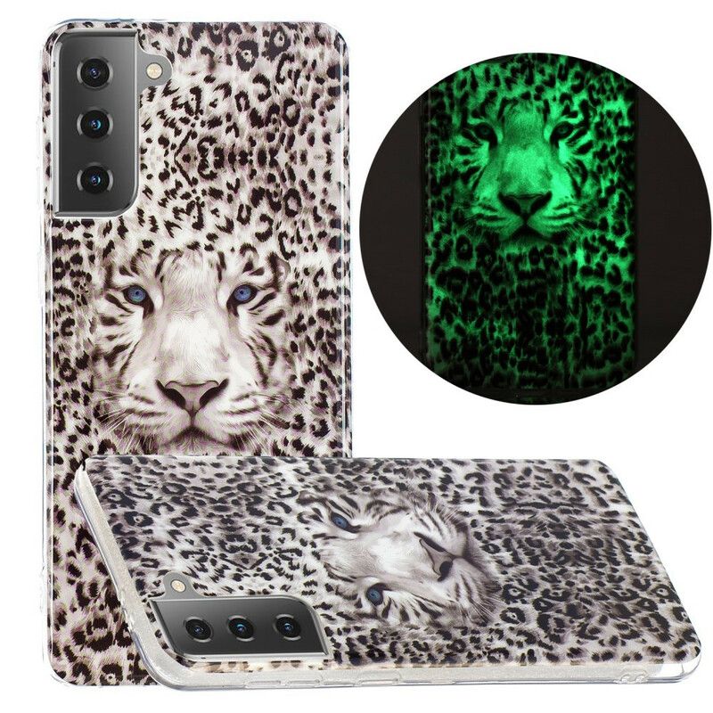 Kryt Samsung Galaxy S21 5G Leopard Fluorescenčný