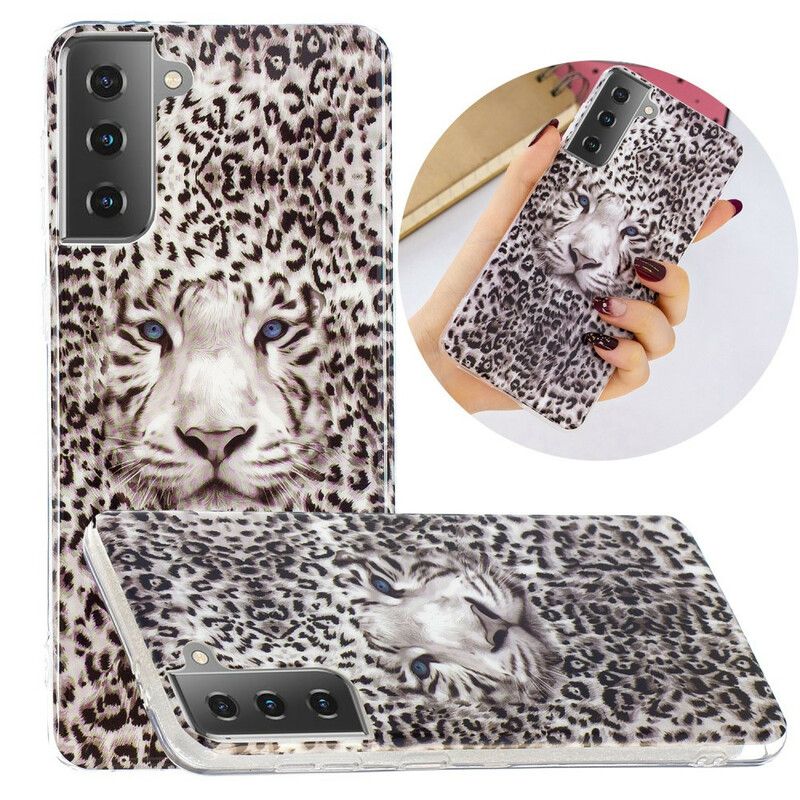 Kryt Samsung Galaxy S21 5G Leopard Fluorescenčný