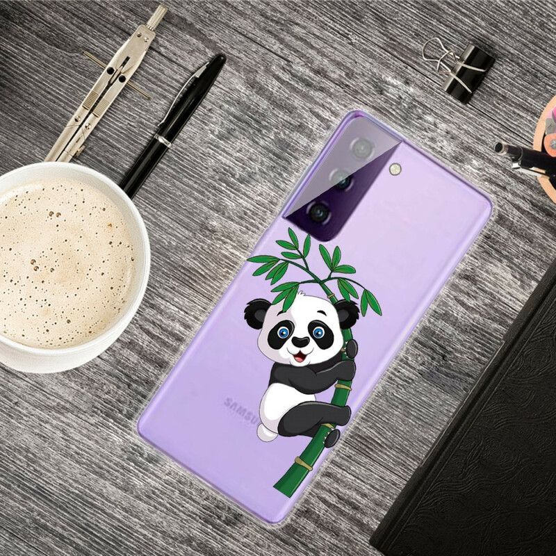 Kryt Samsung Galaxy S21 5G Panda Na Bambuse