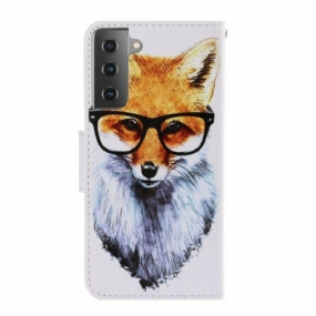 Peňaženkový Kryt Samsung Galaxy S21 5G Brainy Fox S Popruhom