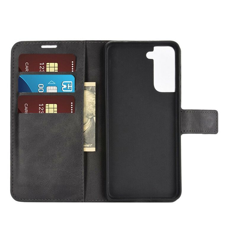 Peňaženkový Kryt Samsung Galaxy S21 5G Faux Leather Slim