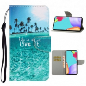 Kožené Puzdro Samsung Galaxy A52 4G / A52 5G / A52s 5G Live It At Lanyard