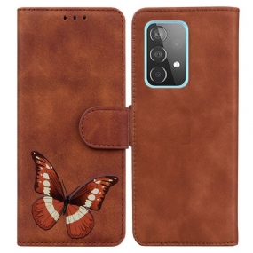 Kožené Puzdro Samsung Galaxy A52 4G / A52 5G / A52s 5G Skin-touch Butterfly