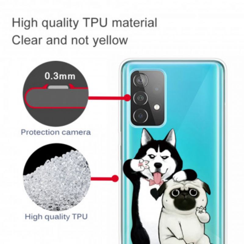 Kryt Samsung Galaxy A52 4G / A52 5G / A52s 5G Funny Dogs