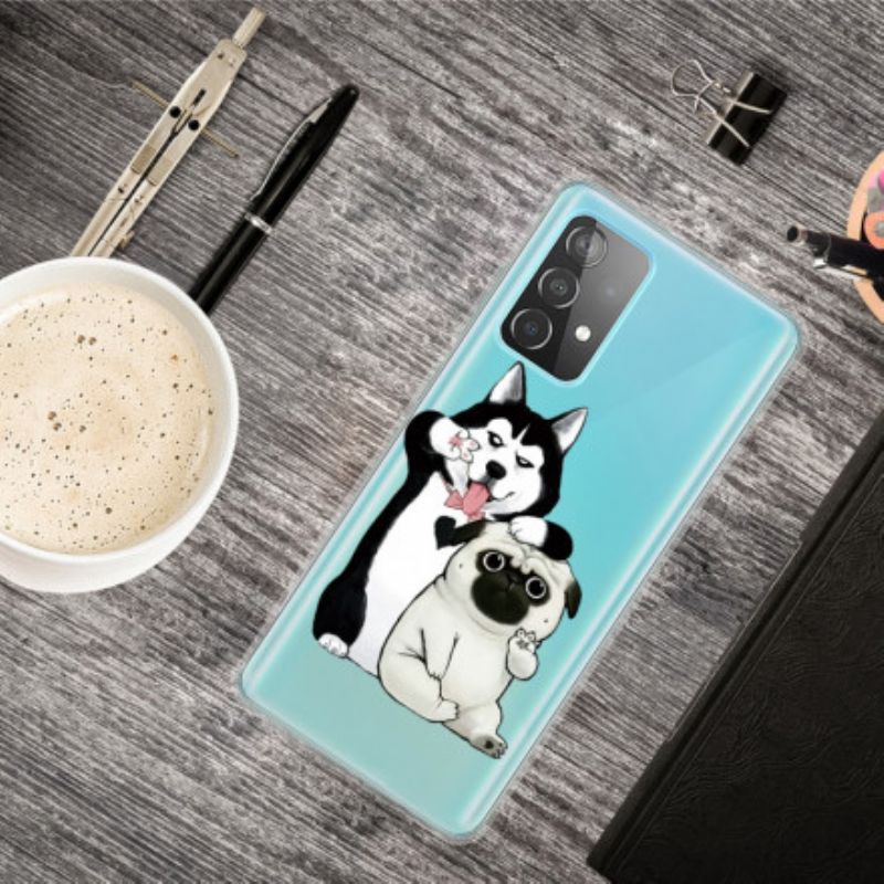 Kryt Samsung Galaxy A52 4G / A52 5G / A52s 5G Funny Dogs