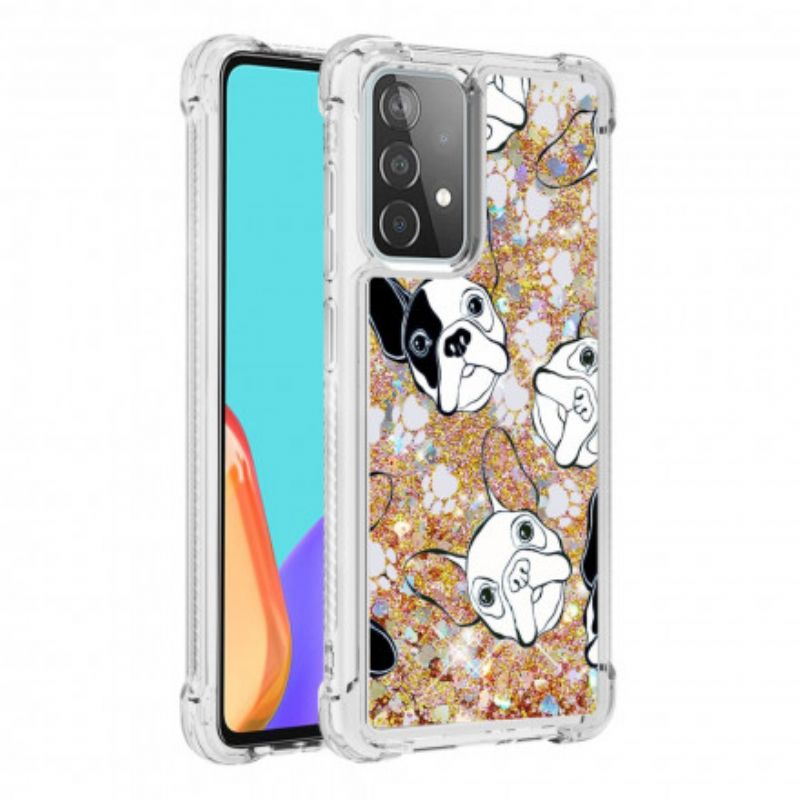 Kryt Samsung Galaxy A52 4G / A52 5G / A52s 5G Pán Dog Sequins