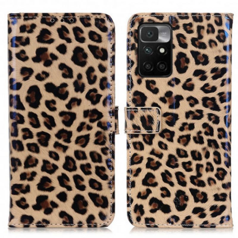 Kožené Puzdro Xiaomi Redmi 10 Leopard