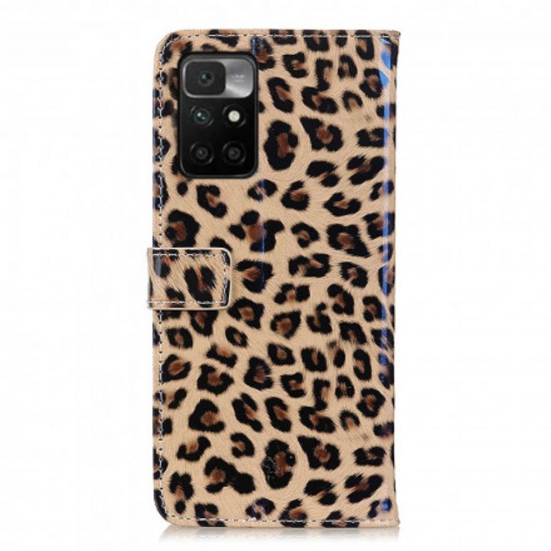 Kožené Puzdro Xiaomi Redmi 10 Leopard