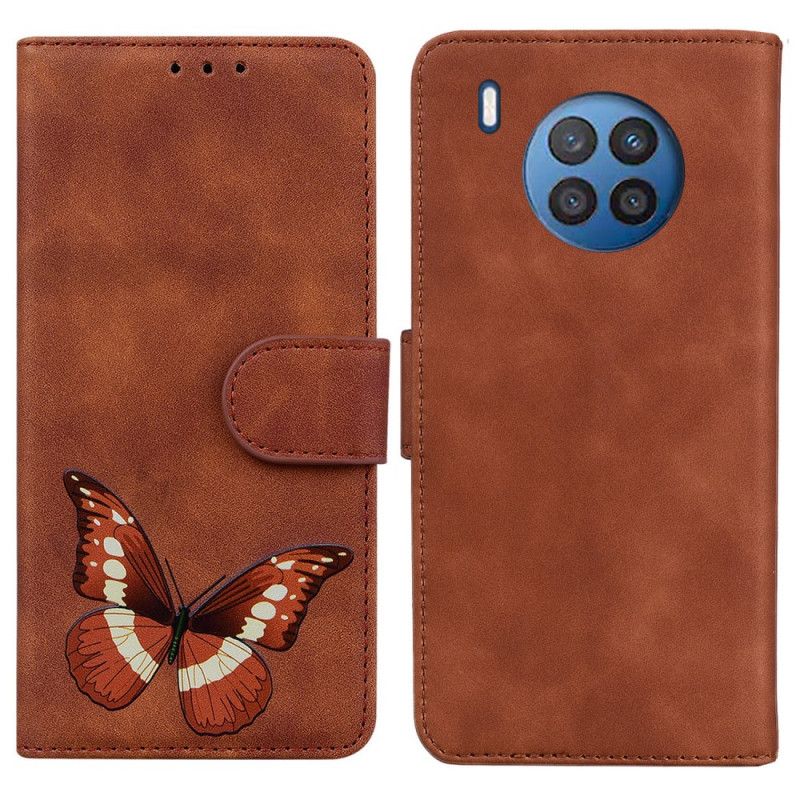 Kožené Puzdro Honor 50 Lite Skin-touch Butterfly