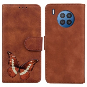 Kožené Puzdro Honor 50 Lite Skin-touch Butterfly