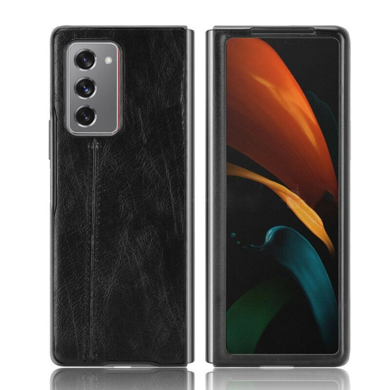 Kryt Samsung Galaxy Z Fold 2 Couture Leather Effect