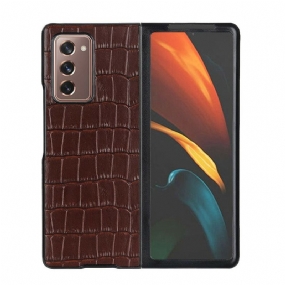 Kryt Samsung Galaxy Z Fold 2 Pravá Krokodília Koža