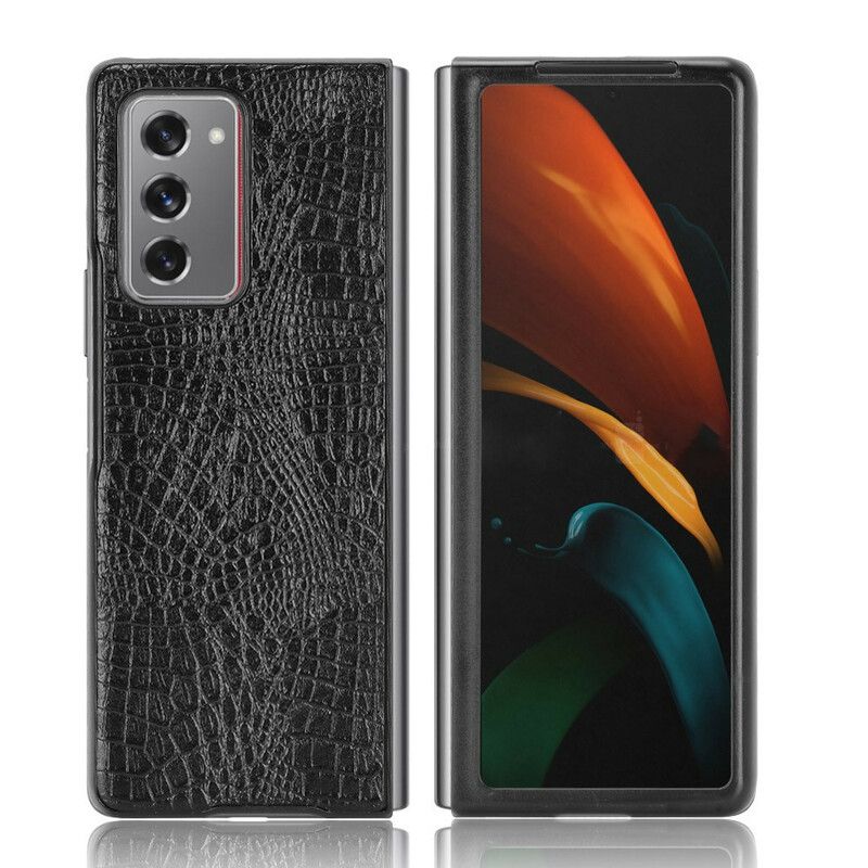 Kryt Samsung Galaxy Z Fold 2 Štýl Krokodílej Kože