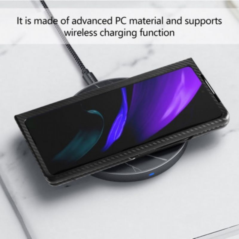 Kryt Samsung Galaxy Z Fold 2 Textúrované S Podporou Hands-free