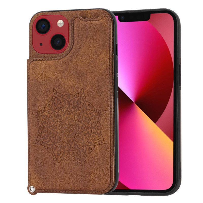 Kryt iPhone 14 Držiak Kariet Mandala Strap