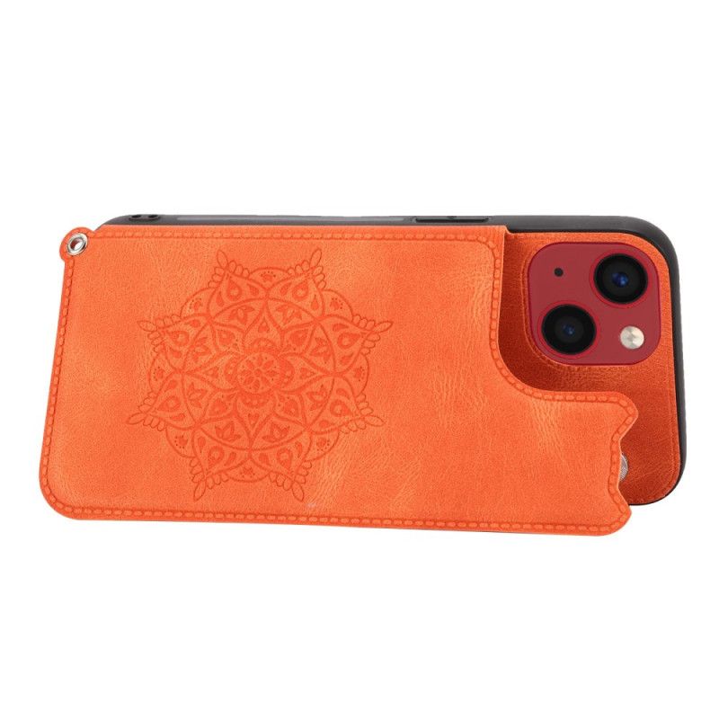 Kryt iPhone 14 Držiak Kariet Mandala Strap