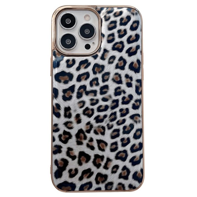 Kryt iPhone 14 Efekt Leopardej Kože