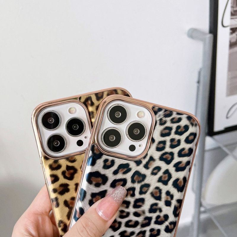 Kryt iPhone 14 Efekt Leopardej Kože