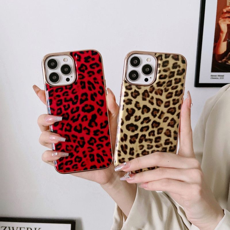 Kryt iPhone 14 Efekt Leopardej Kože