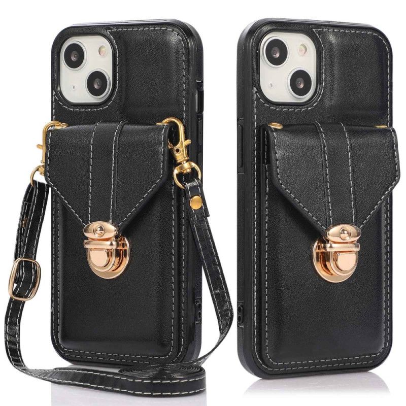 Kryt iPhone 14 Peňaženkový Crossbody Peňaženka